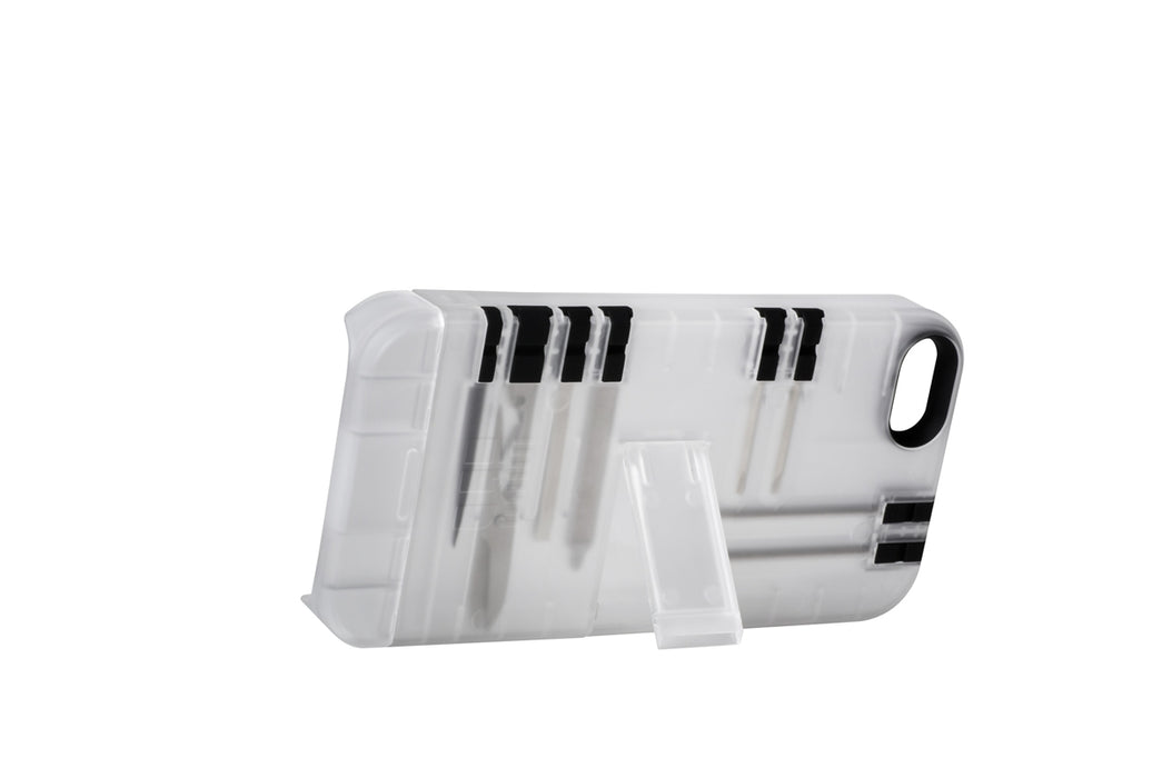 IN1 - Multi-Tool case iPhone 5/5s/SE (clear/black tools)
