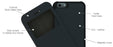 i-Paint - Double Case iPhone 6/6s Plus (black flower)
