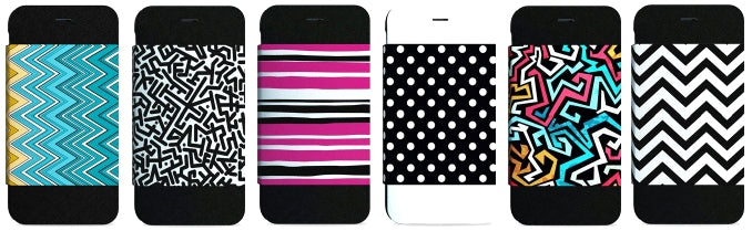 i-Paint - Folio Case iPhone 6/6s (pink stripes)