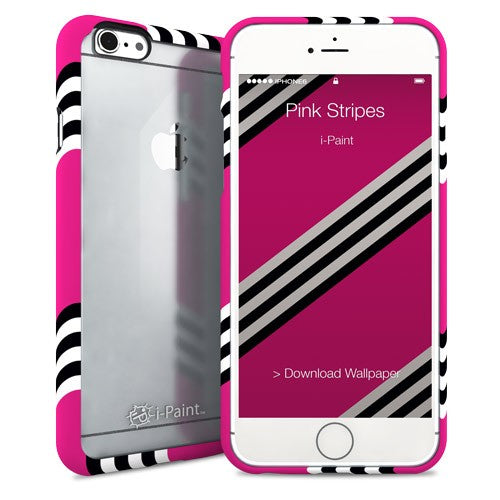 i-Paint - Ghost Case iPhone 6/6s (pink stripes)