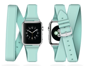 Griffin - Uptown Leather Band Apple Watch (38mm-seafoam)