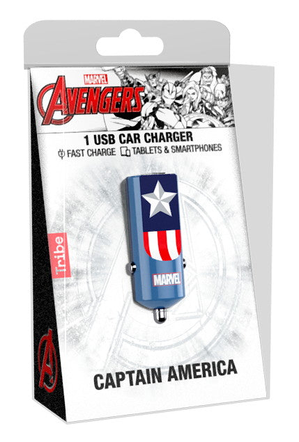 Tribe - Buddy Car Charger 2.4A Marvel (captain america)