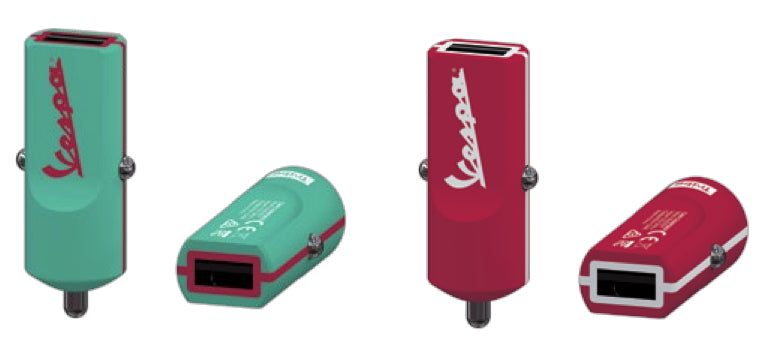 Tribe - Buddy Car Charger 2.4A Vespa (berry)