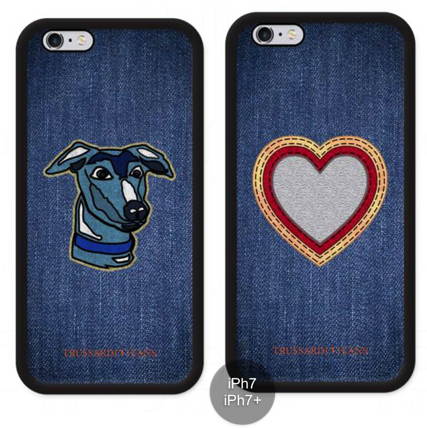 Trussardi - Jeans Case iPhone SE/8/7 (heart)