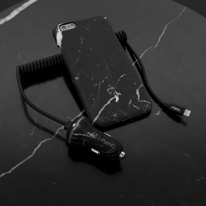 i-Paint - Compact Car Charger 2.4A Lightning (marble)