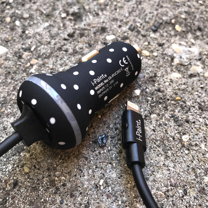 i-Paint - Compact Car Charger 2.4A Lightning (pois)