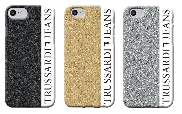 Trussardi - Glitter Case iPhone SE/8/7 (black)