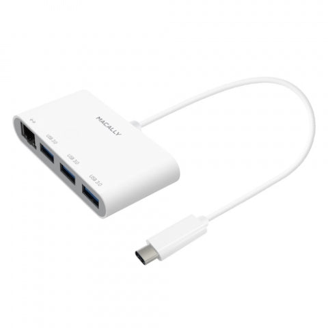 Macally - Hub 3.1 USB-C (3x USB A + Ethernet)