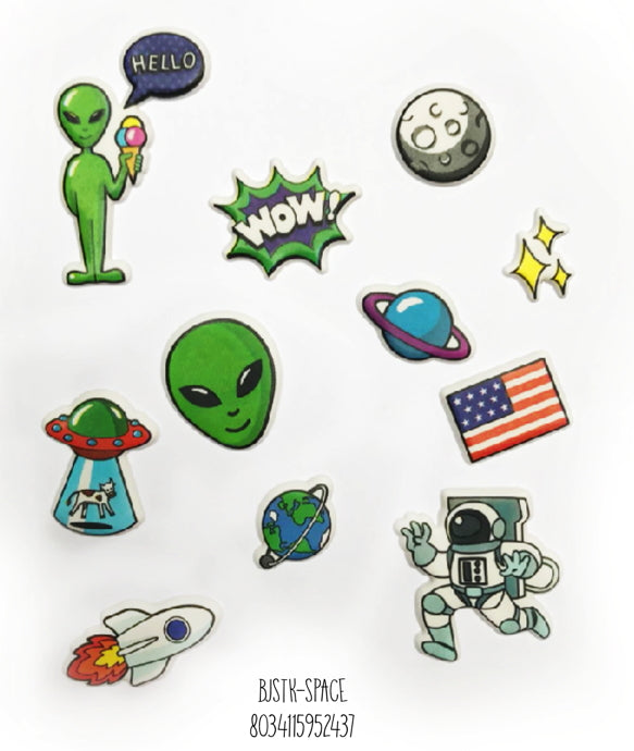 Benjamins - Puffy Stickers (space)