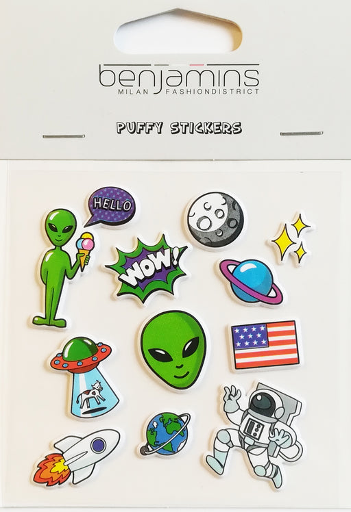 Benjamins - Puffy Stickers (space)