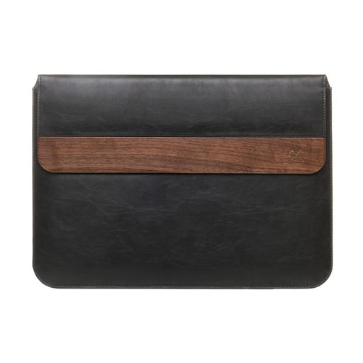 Woodcessories - EcoPouch 13'' (walnut/black leather)