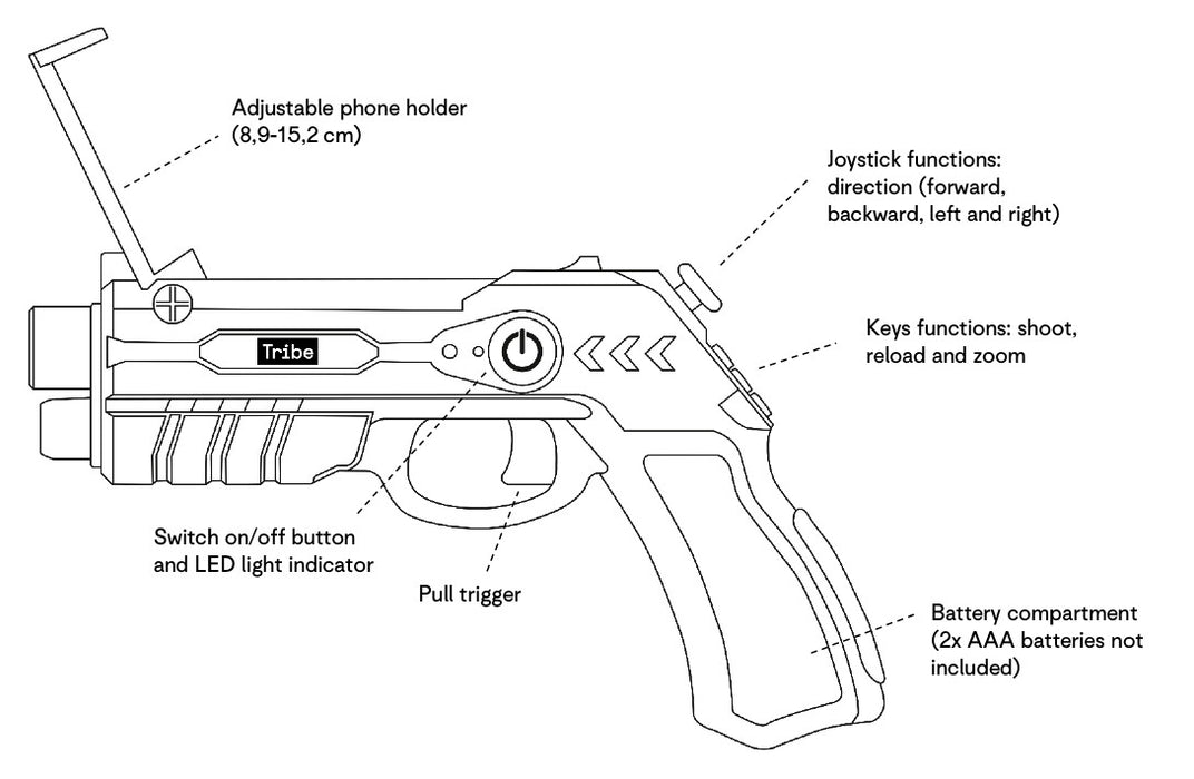 Tribe - Augmented Reality Gun (outlet)