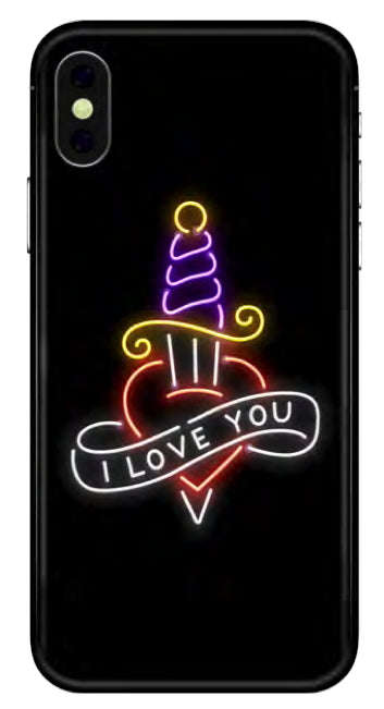 Benjamins - Neon iPhone X/XS (tattoo)