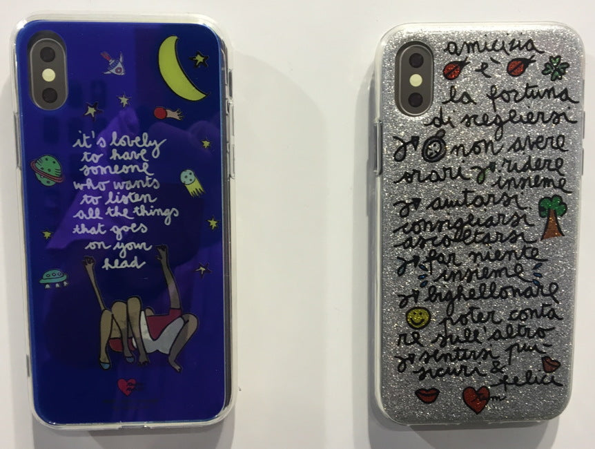 Silvia Tosi - Quotes Case iPhone X/XS (glitter amicizia)