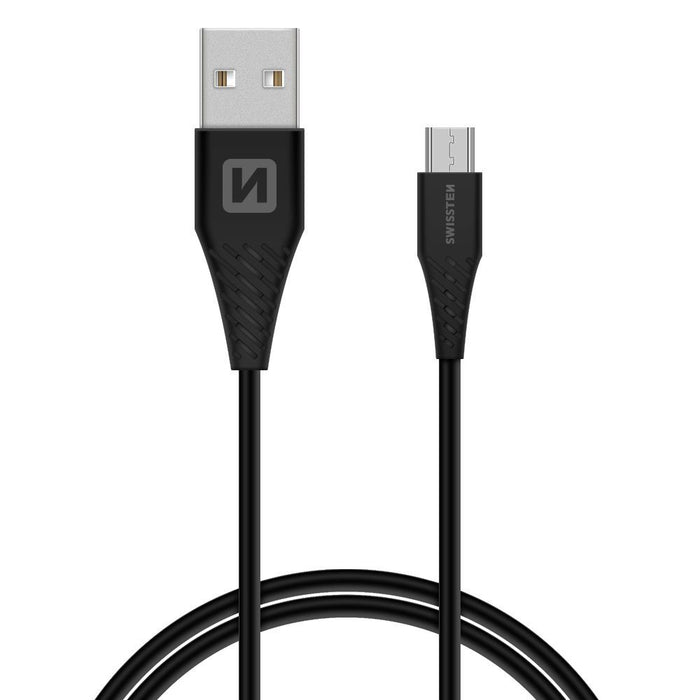 Swissten - Cable USB - microUSB (black - 1.5m)