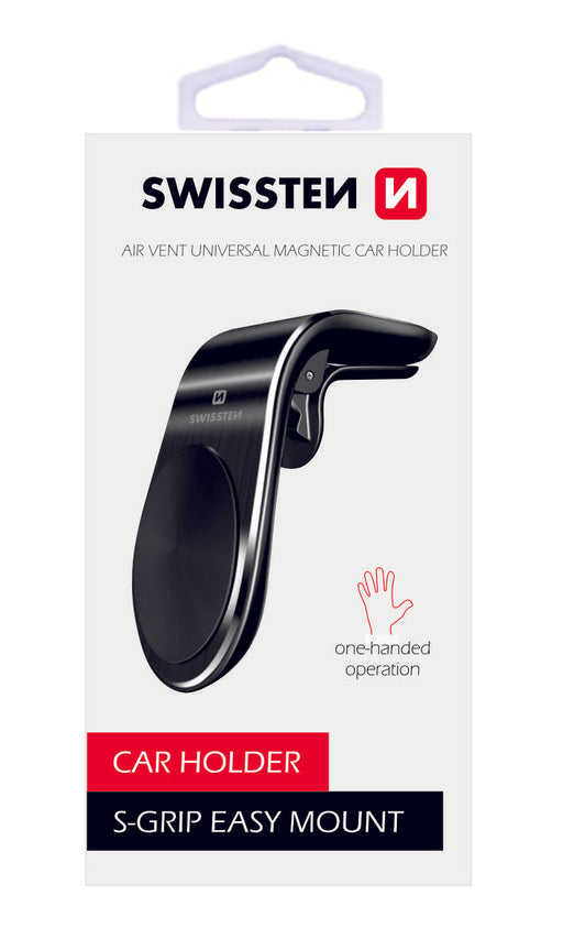 Swissten - Magnetic Car Holder Easy Mount (black)