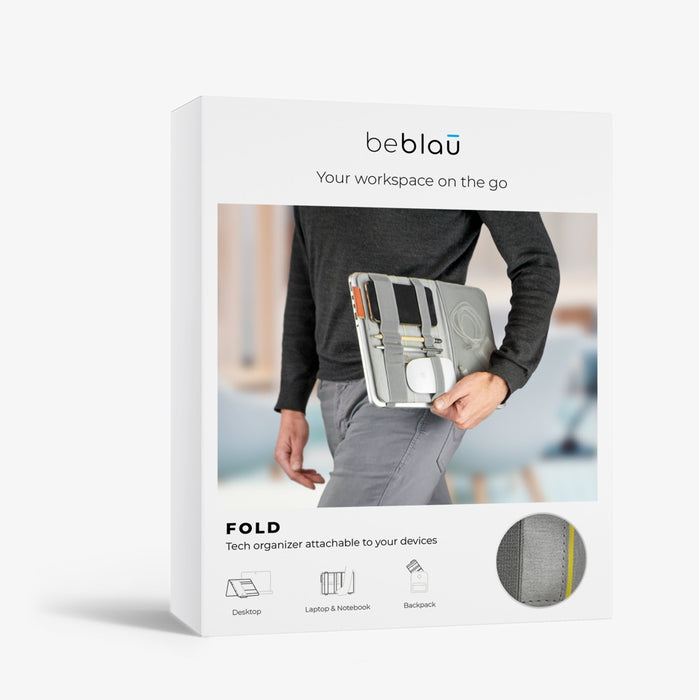 beblau - Fold 2-in-1 Desktop Organizer (steel grey)