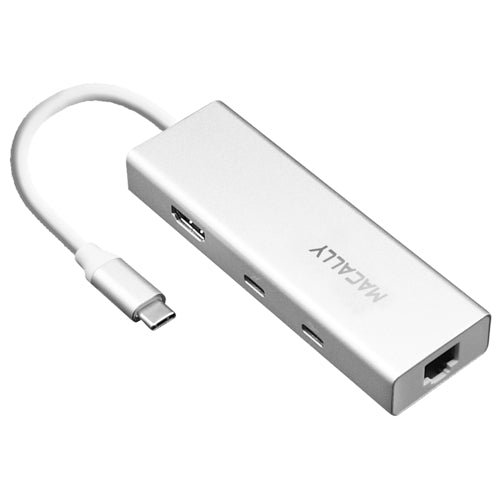 Macally - Aluminium 6-in-1 USB-C multiport hub