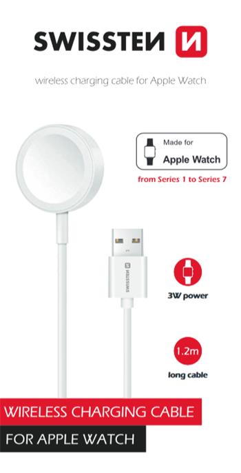 Swissten - Wireless charge cable for Apple Watch USB