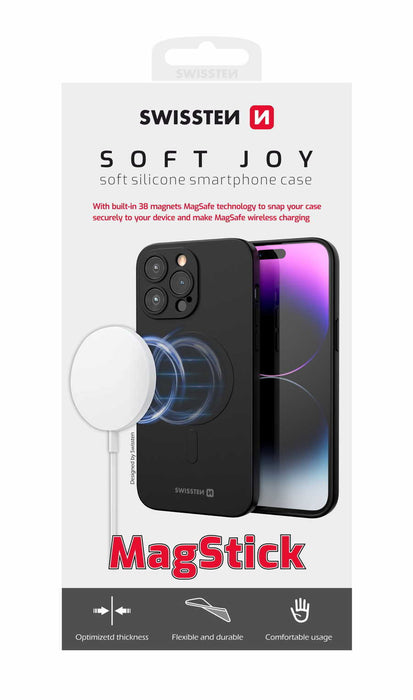 Swissten - Soft Joy Case Magstick iPhone 15 Pro (black)