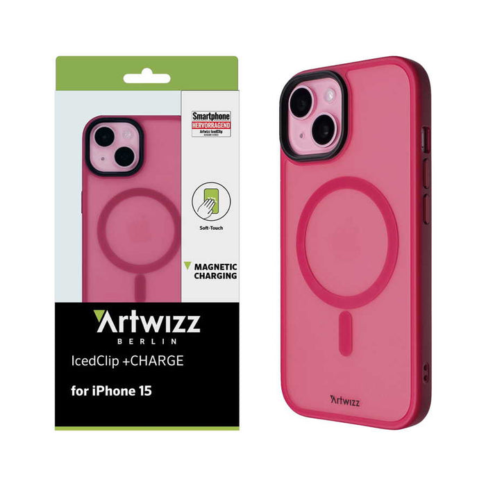 Artwizz - IcedClip MagSafe iPhone 15 (viva magenta)
