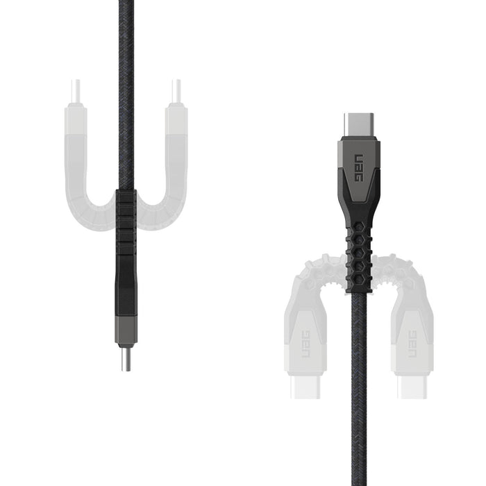 UAG - Cabo Rugged Kevlar USB-C - USB-C (black/grey)