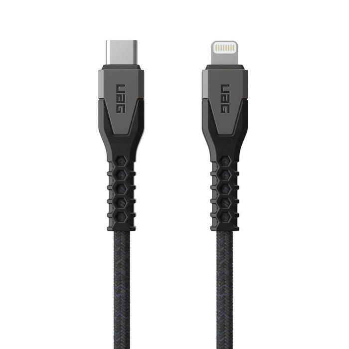 UAG - Cabo Rugged Kevlar USB-C - lightning (black/grey)