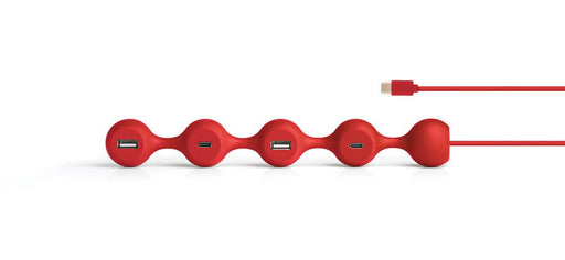 Lexon - Hub Peas USB-C (dark red)