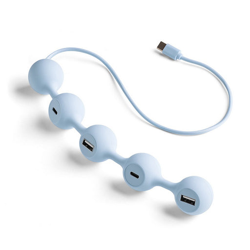 Lexon - Hub Peas USB-C (light blue)