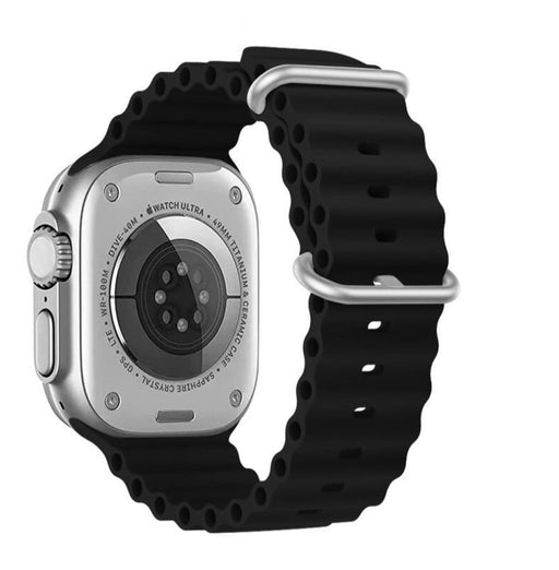 Swissten - Wave Band for Apple Watch 42-49mm (black)