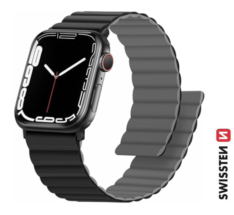 Swissten - Wave Magnetic Apple Watch 38-41mm (black/grey)