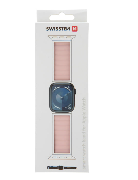 Swissten - Wave Magnetic Apple Watch 38-41mm (pink/capucc)