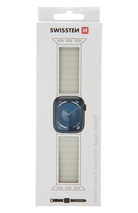 Swissten - Wave Magnetic Apple Watch 42-49mm (white/capucc)
