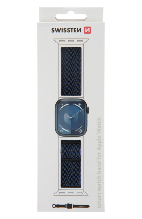 Swissten - Nylon Band for Apple Watch 42-49mm (blue/purple)