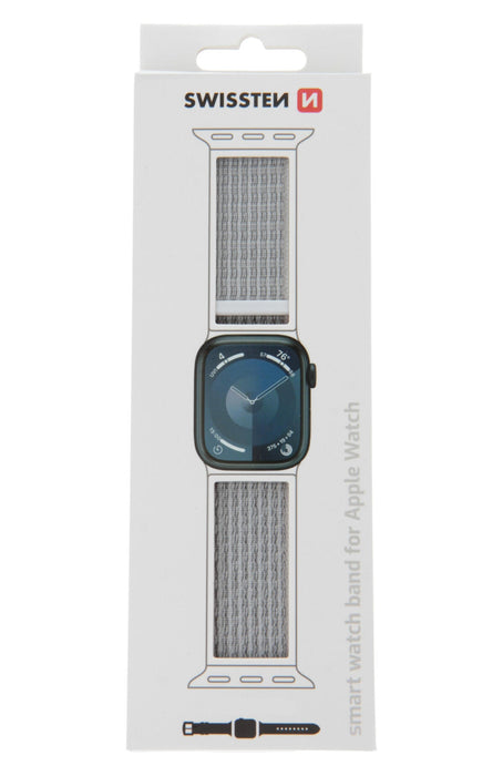 Swissten - Nylon Velcro Apple Watch 38-41mm (white)