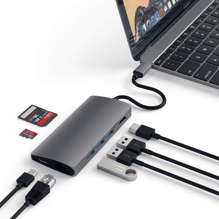 Satechi - USB-C Multiport v2 adapter (space g)