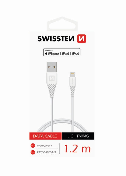 Swissten - Cable USB-Lightning (1.2m-white)