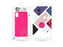 4-OK Velvet Touch iPhone X/XS Flamingo Pink Back