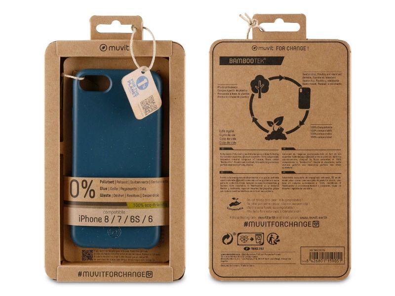 Capa iPhone ECO Biodegradável (Azul)
