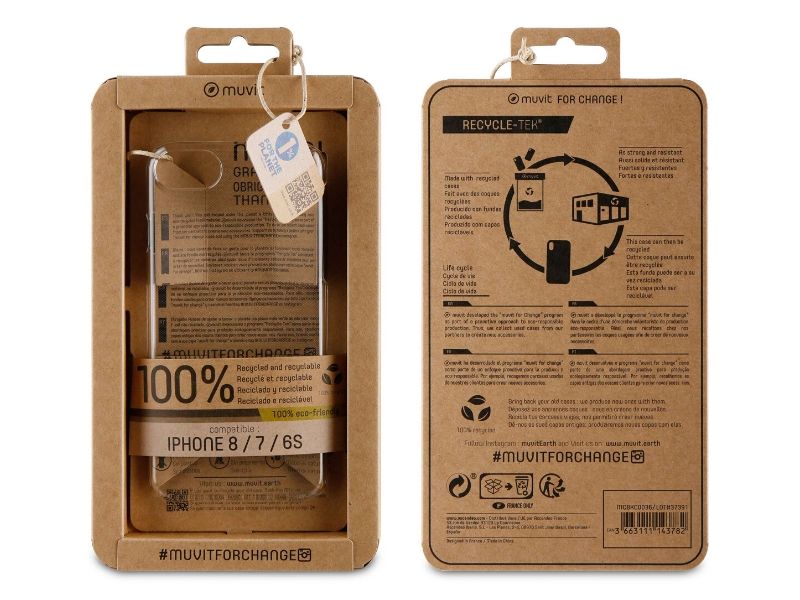 Capa iPhone - Material Reciclado (Transparente)
