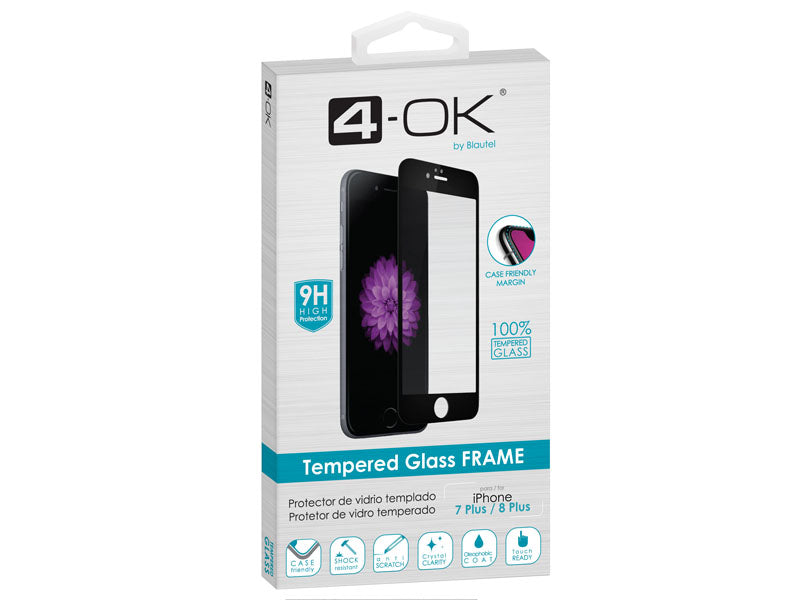 Película de Vidro Temperado Full Glass para iPhone 7 Plus/8 Plus Preta