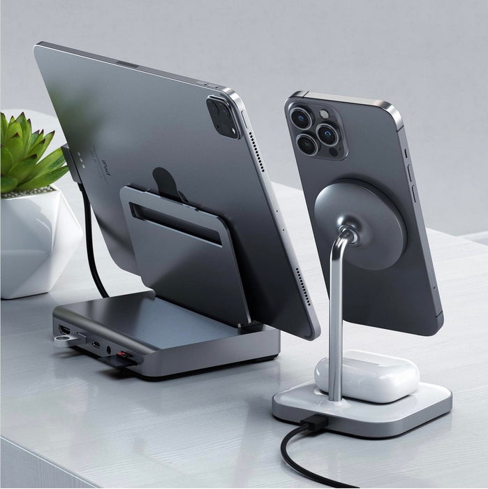 Satechi - 2-in-1 Magnetic Wireless Charging Stand